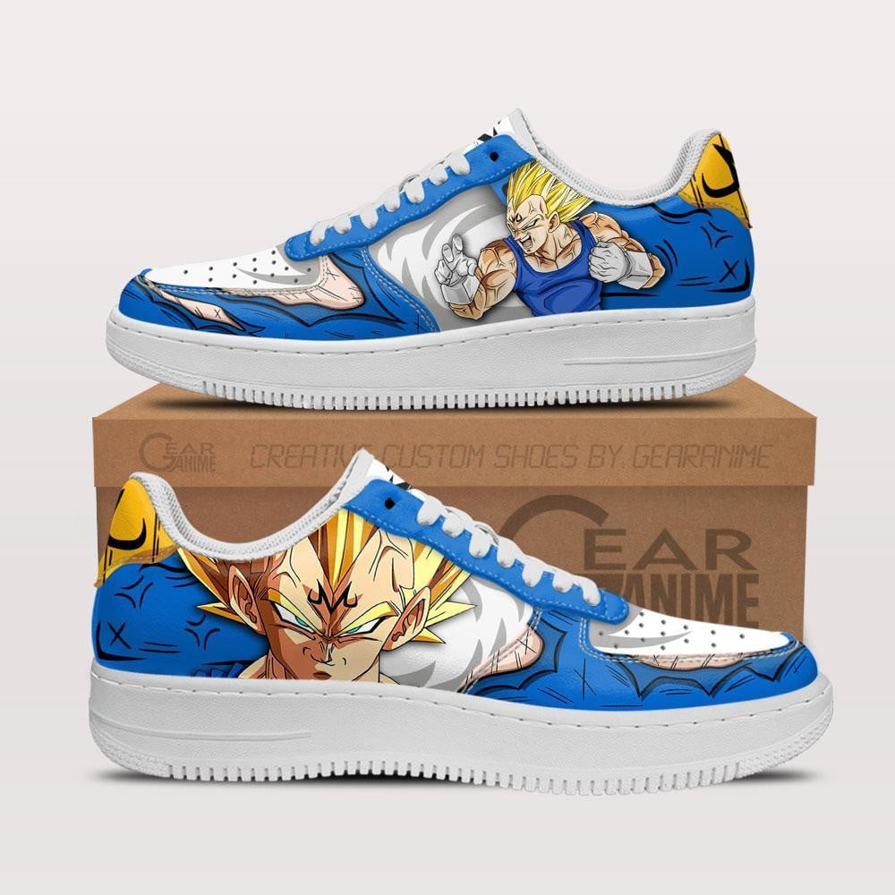 Majin Vegeta Air Custom Anime Low-Top Leather Sneakers