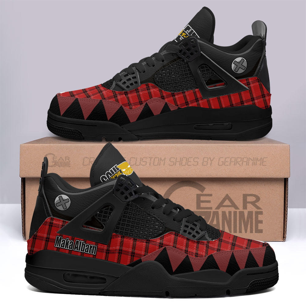 Maka Albarn Retro 4 Leather Sneakers Custom Name