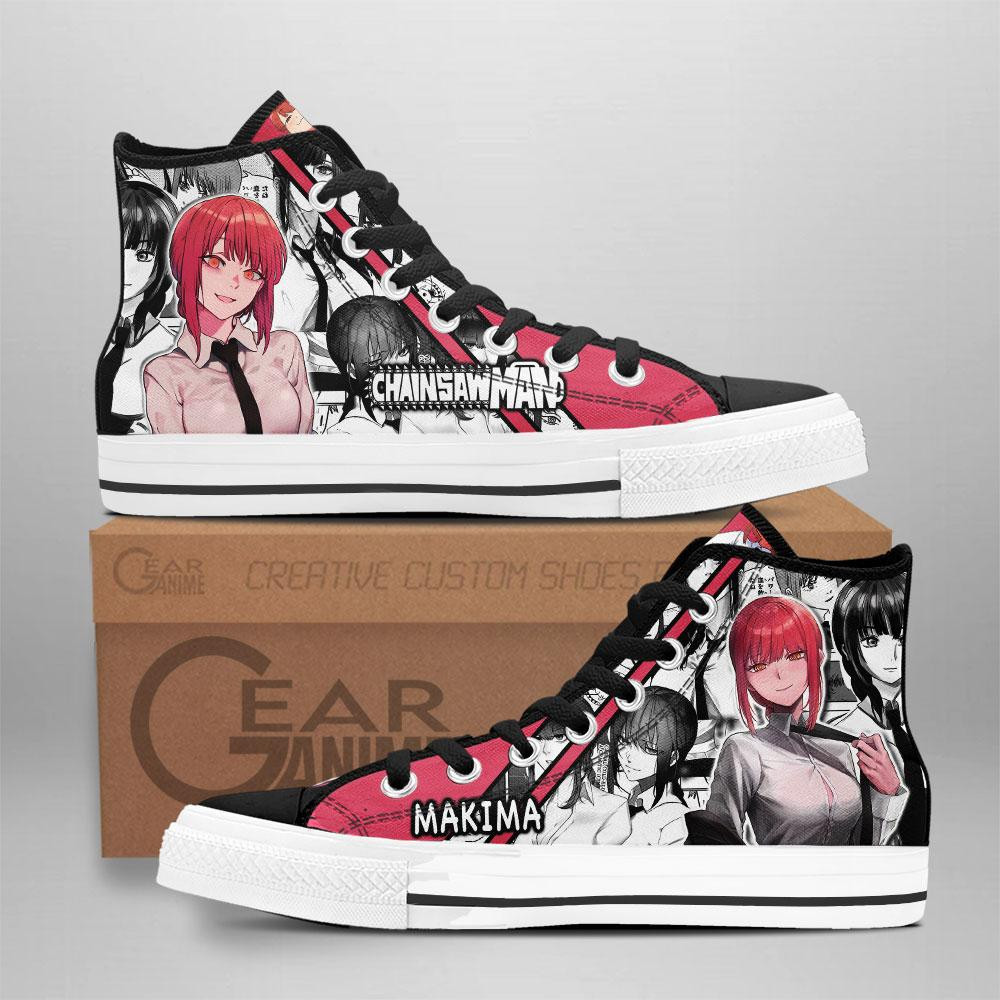 Makima Custom Anime High-Top Canvas Shoes NTT141