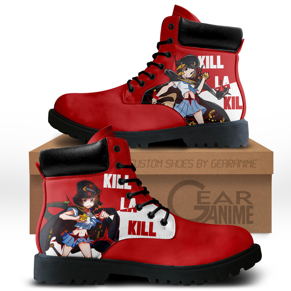 Mako Mankanshoku Custom Anime Combat Boots NTT071