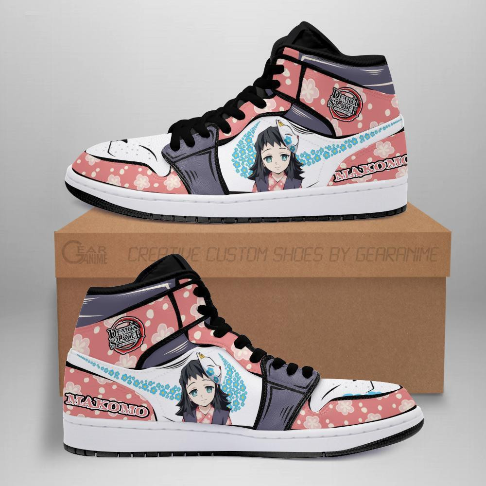 Makomo Custom Anime High-Top Leather Sneakers
