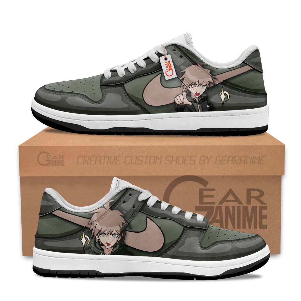 Makoto Naegi Custom Anime Low-Top Skate Sneakers