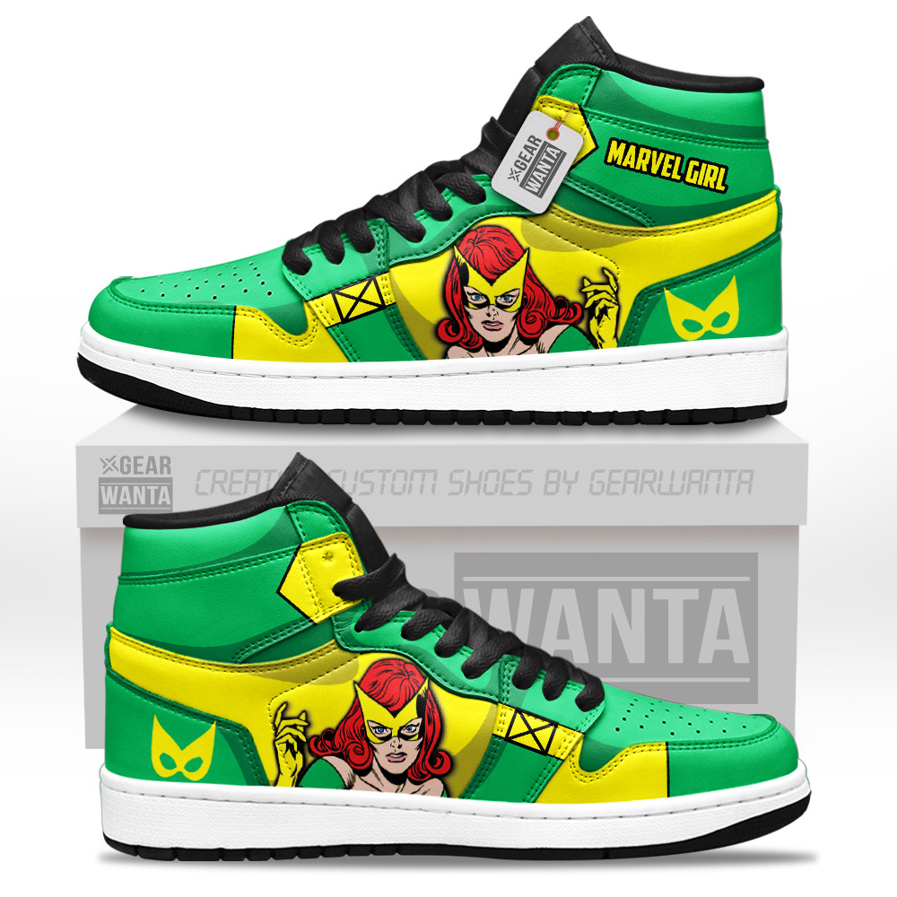 Marvel Girl Custom Movie High-Top Leather Sneakers