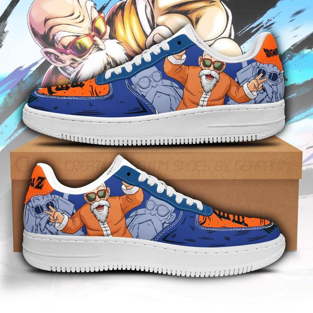 Master Roshi Custom Anime Low-Top Leather Sneakers