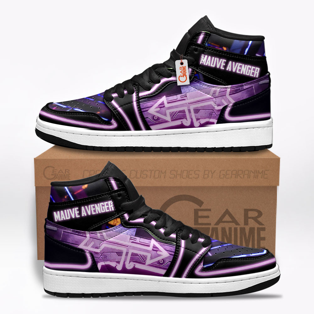 Mauve Avenger AWM Custom Gaming High-Top Leather Sneakers Skin