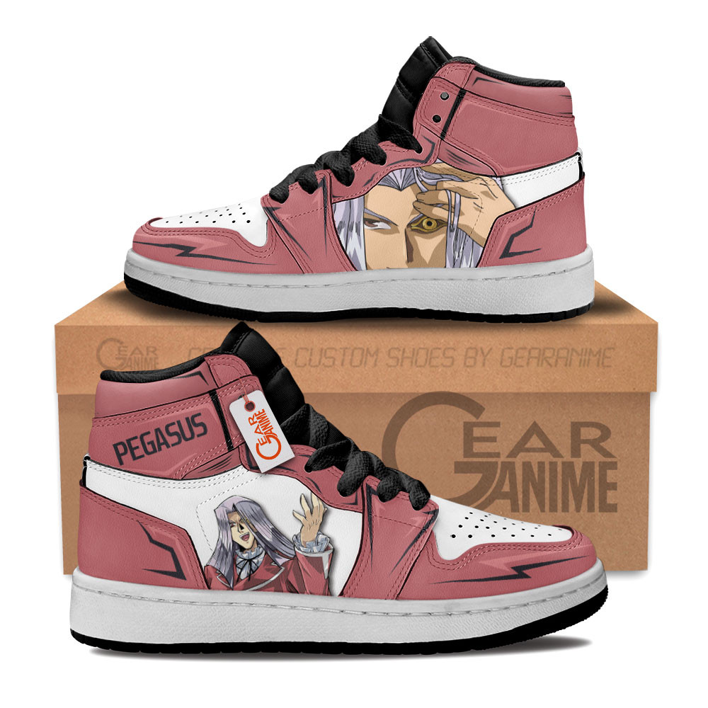 Maximillion Pegasus Custom Anime Kids High-Top Leather Sneakers