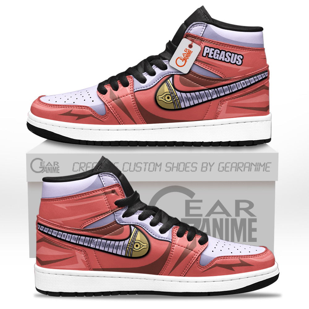 Maximillion Pegasus Shoes Custom High-Top Leather Sneakers