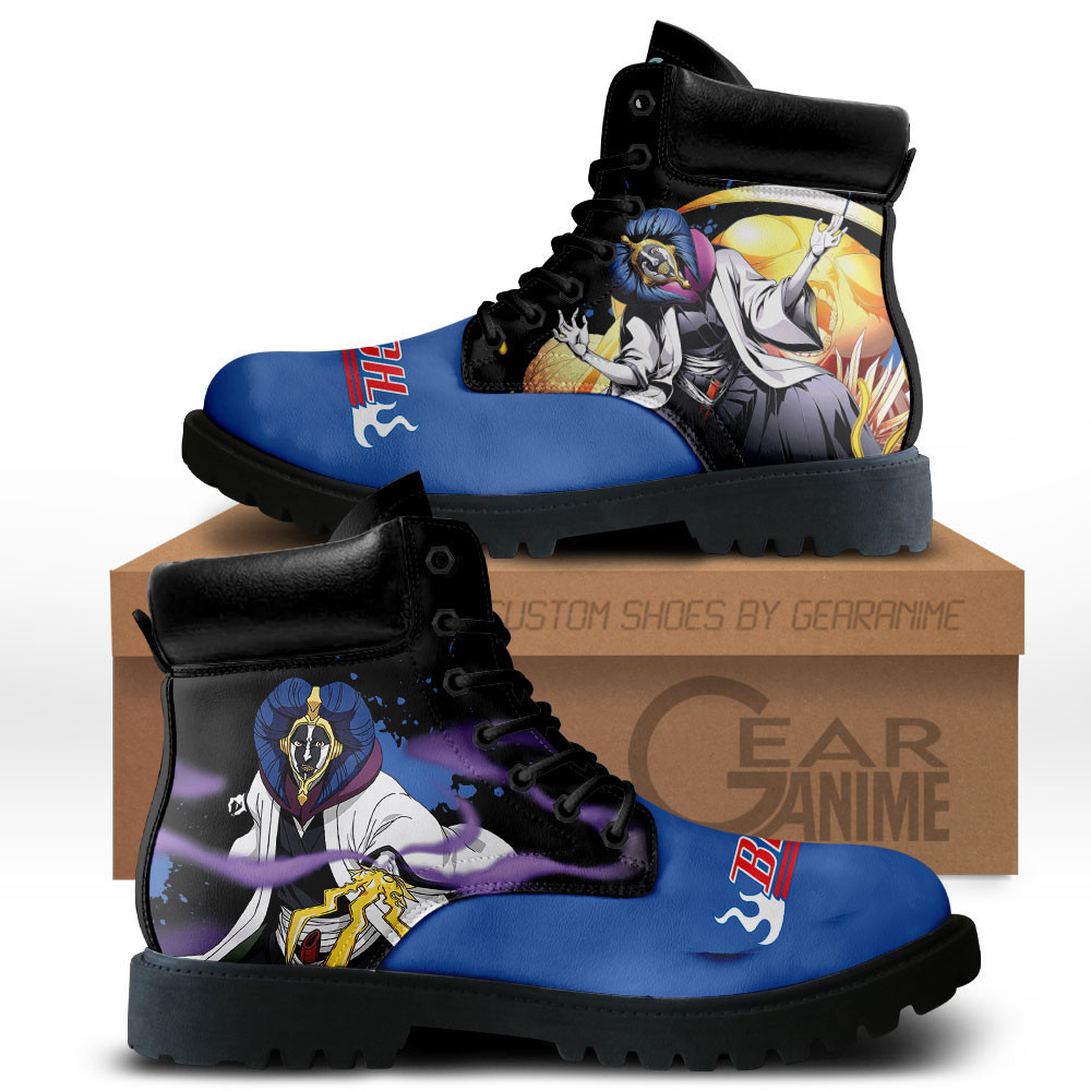 Mayuri Kurotsuchi Custom Anime Combat Boots MV0710