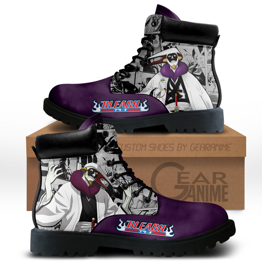 Mayuri Kurotsuchi Custom Anime Combat Boots NTT071
