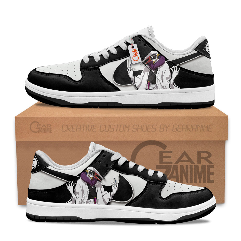 Mayuri Kurotsuchi Custom Anime Low-Top Skate Sneakers