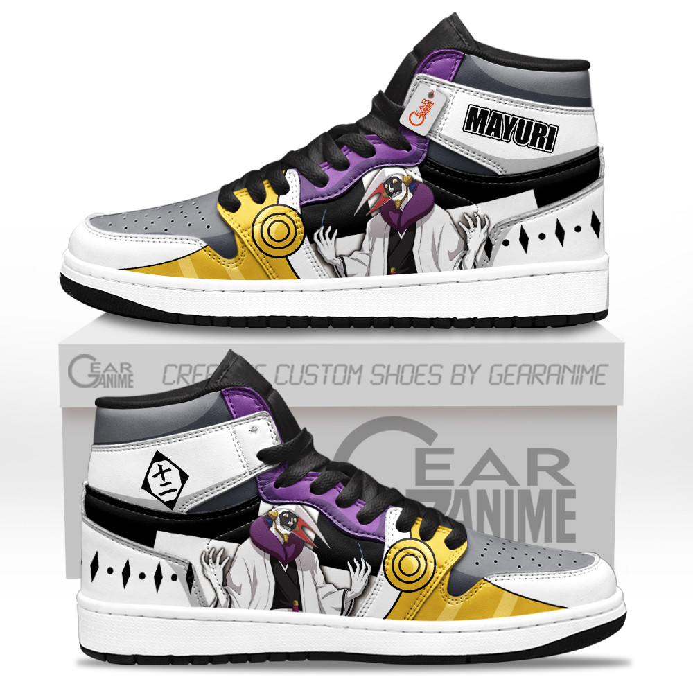 Mayuri Kurotsuchi High-Top Leather Sneakers Custom Name