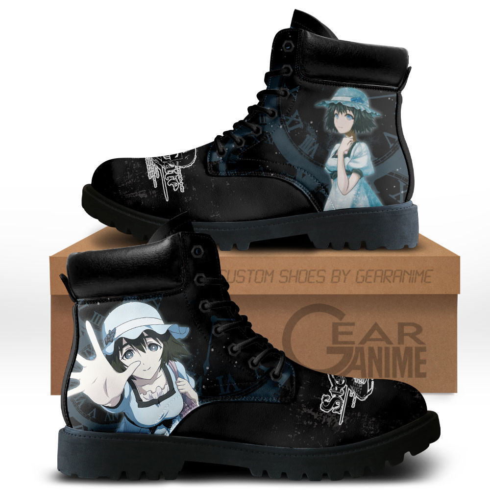 Mayuri Shiina Custom Anime Combat Boots MV0711