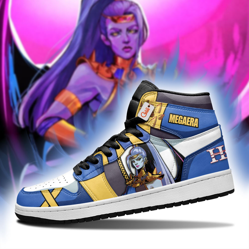 Megaera Custom Gaming High-Top Leather Sneakers Games Hades Custom Name