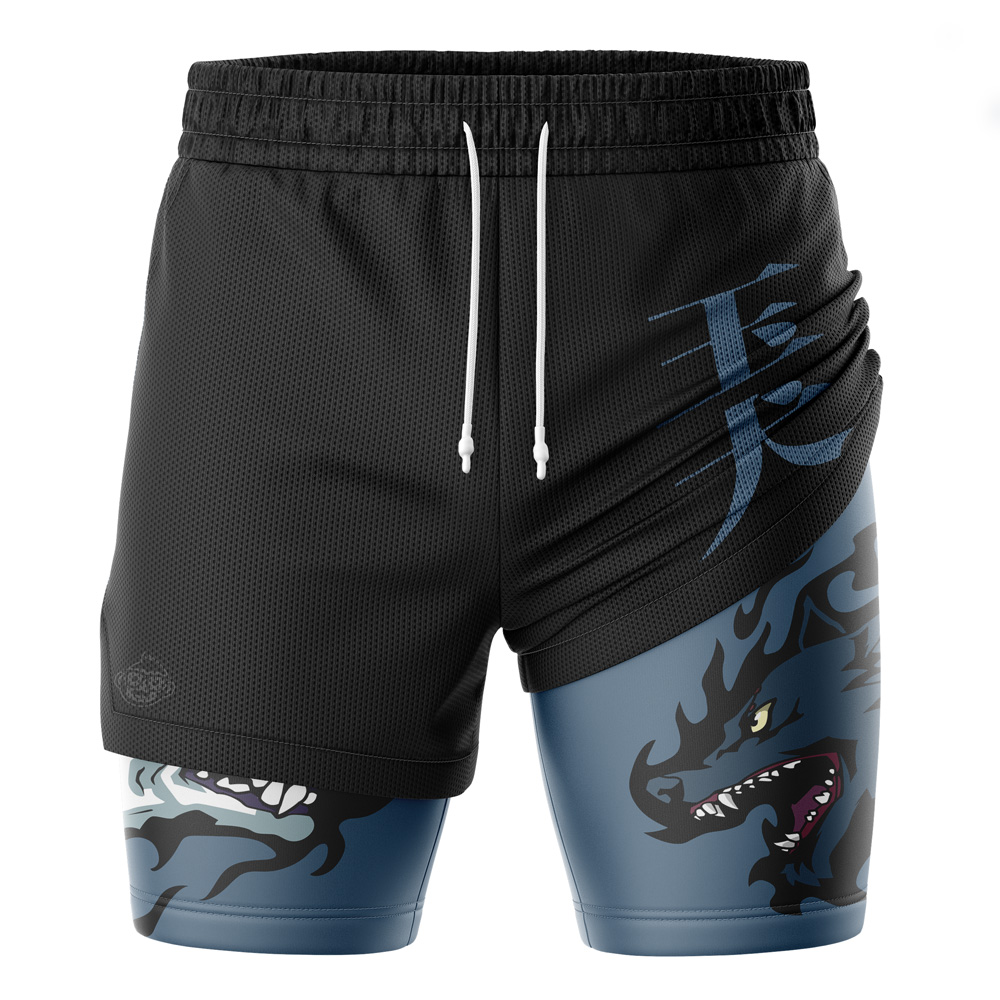 Megumi Divine Dogs Jujutsu Kaisen 2-in-1 Performance Shorts