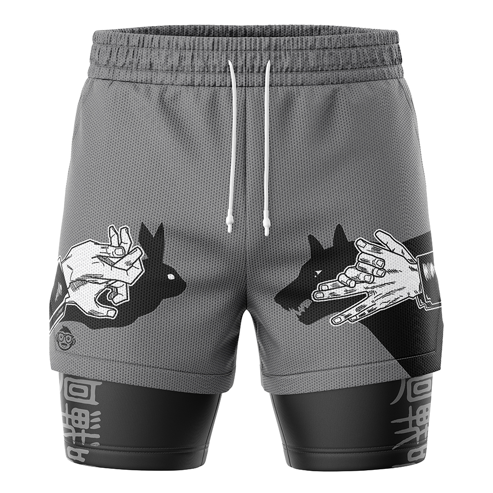 Megumi Fushiguro Jujutsu Kaisen 2-in-1 Performance Shorts