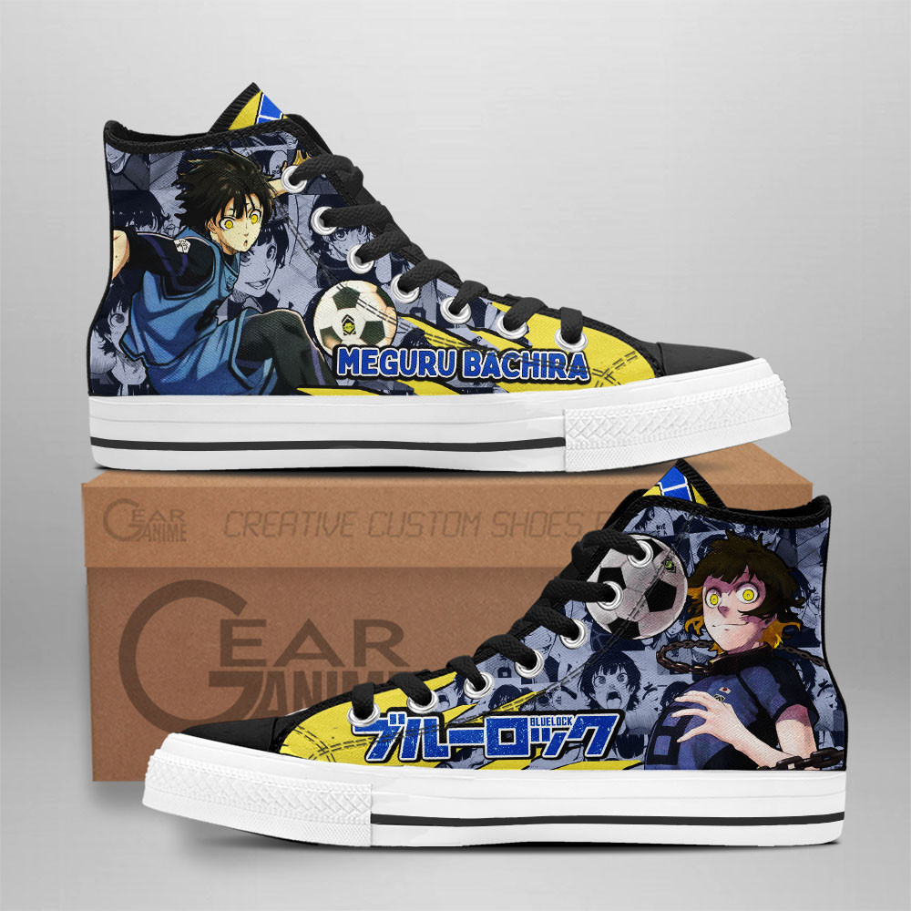 Meguru Bachira Custom Anime High-Top Canvas Shoes