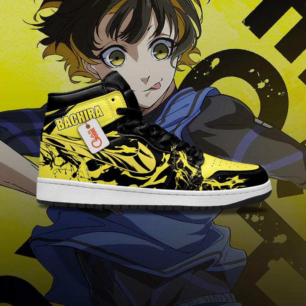 Meguru Bachira Custom Anime High-Top Leather Sneakers Dribbler Personalized