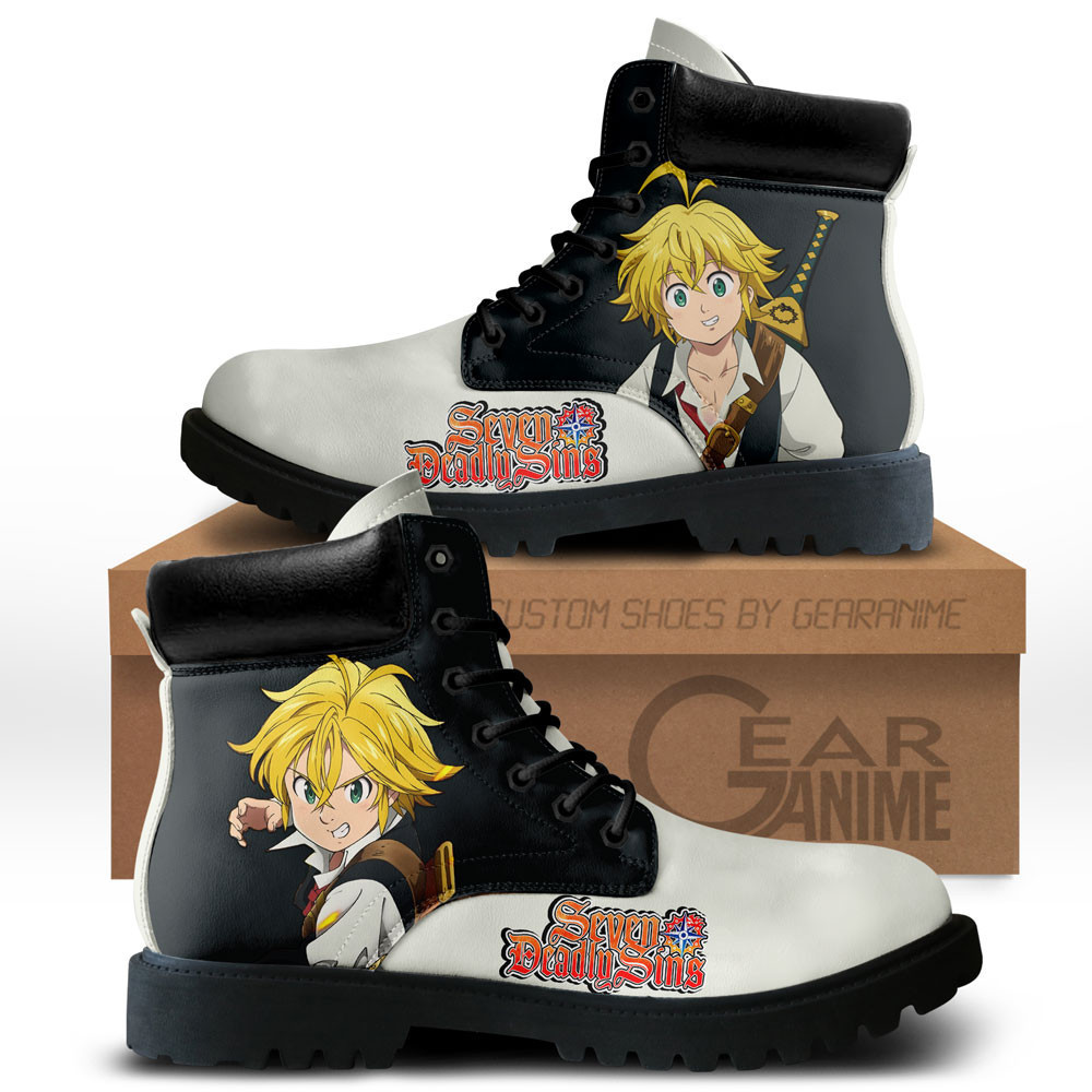Meliodas Custom Anime Combat Boots NTT111