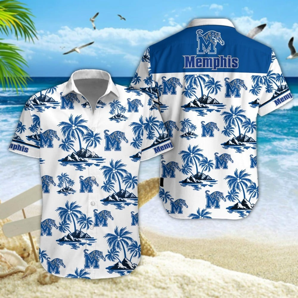 Memphis Tigers Football Hawaiian Football Vacation Shirt Gifts For Ocean Lovers