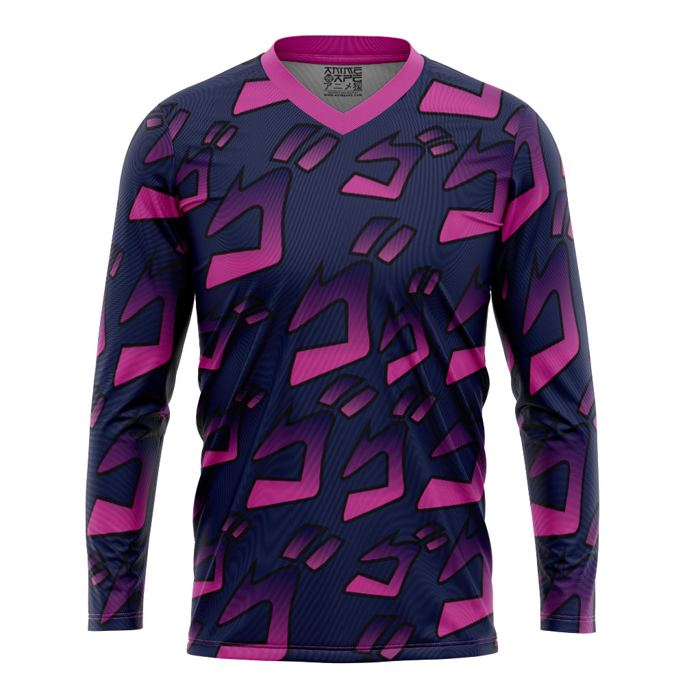 Menacing Aura Jojo’s Bizarre Adventure Hockey Jersey