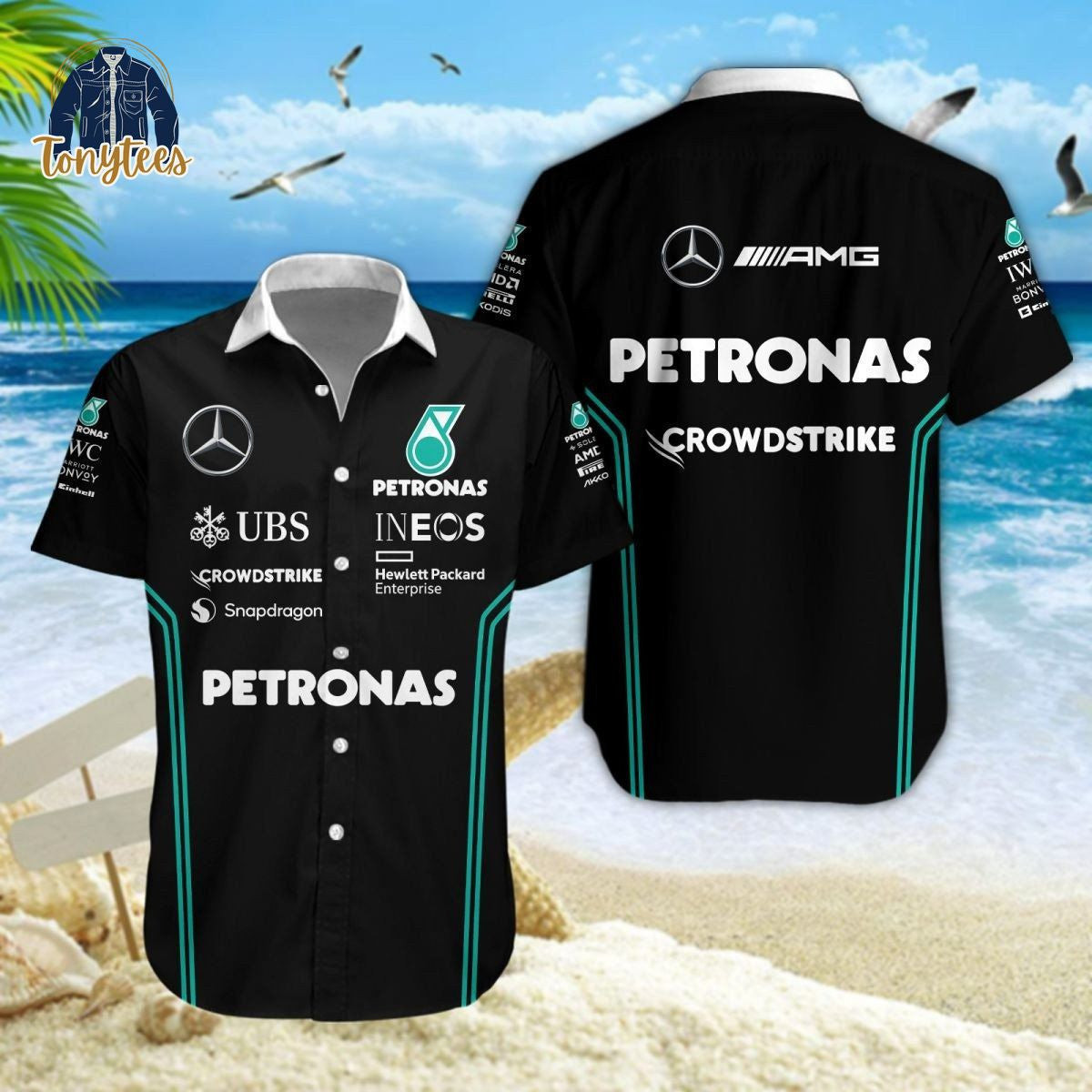 Mercedes 100th Anniversary 1926 2026 Hawaiian Shirt AMG Petronas Apparel Gift For Dad