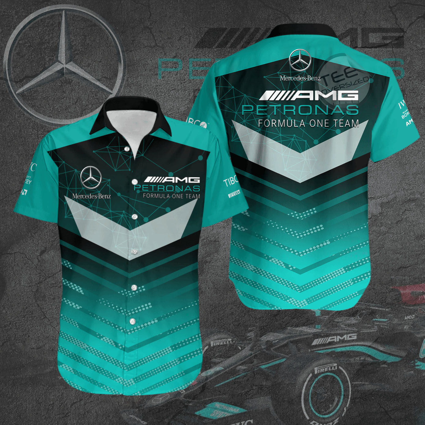 Mercedes 100th Anniversary 1926 2026 Hawaiian Shirt AMG Petronas Apparel Gift For Him
