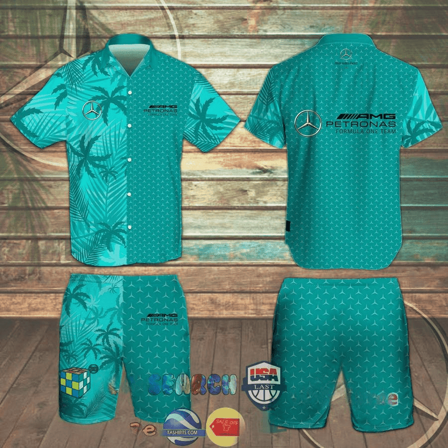 Mercedes 100th Anniversary Hawaiian Shirt And Short Mens Apparel Gifts For Husband