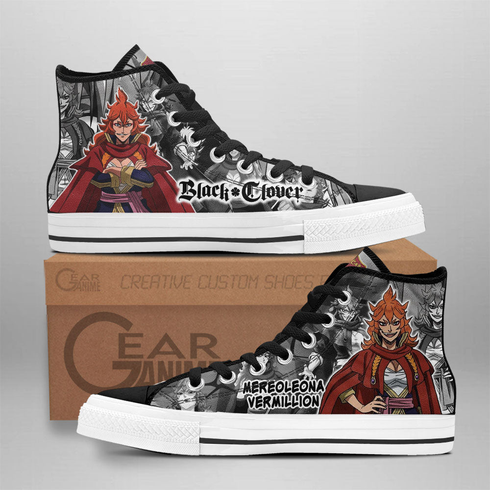 Mereoleona Vermillion Custom Anime High-Top Canvas Shoes