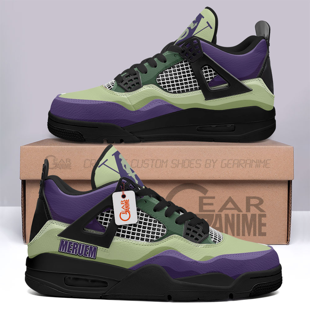 Meruem Retro 4 Leather Sneakers Custom Name
