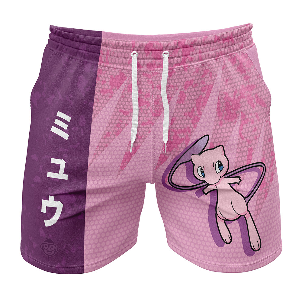 Mew Classic Pokemon Gym Shorts