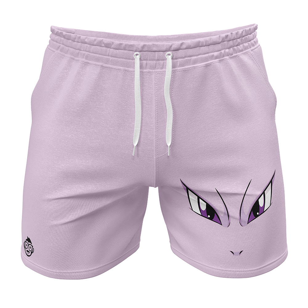 Mewtwo Face Pokemon Gym Shorts