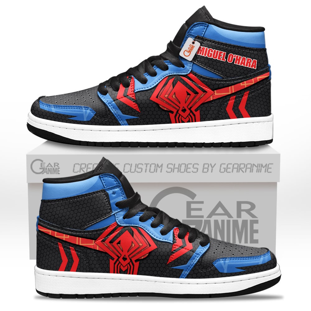 Miguel O'Hara Personalized Custom High-Top Leather Sneakers
