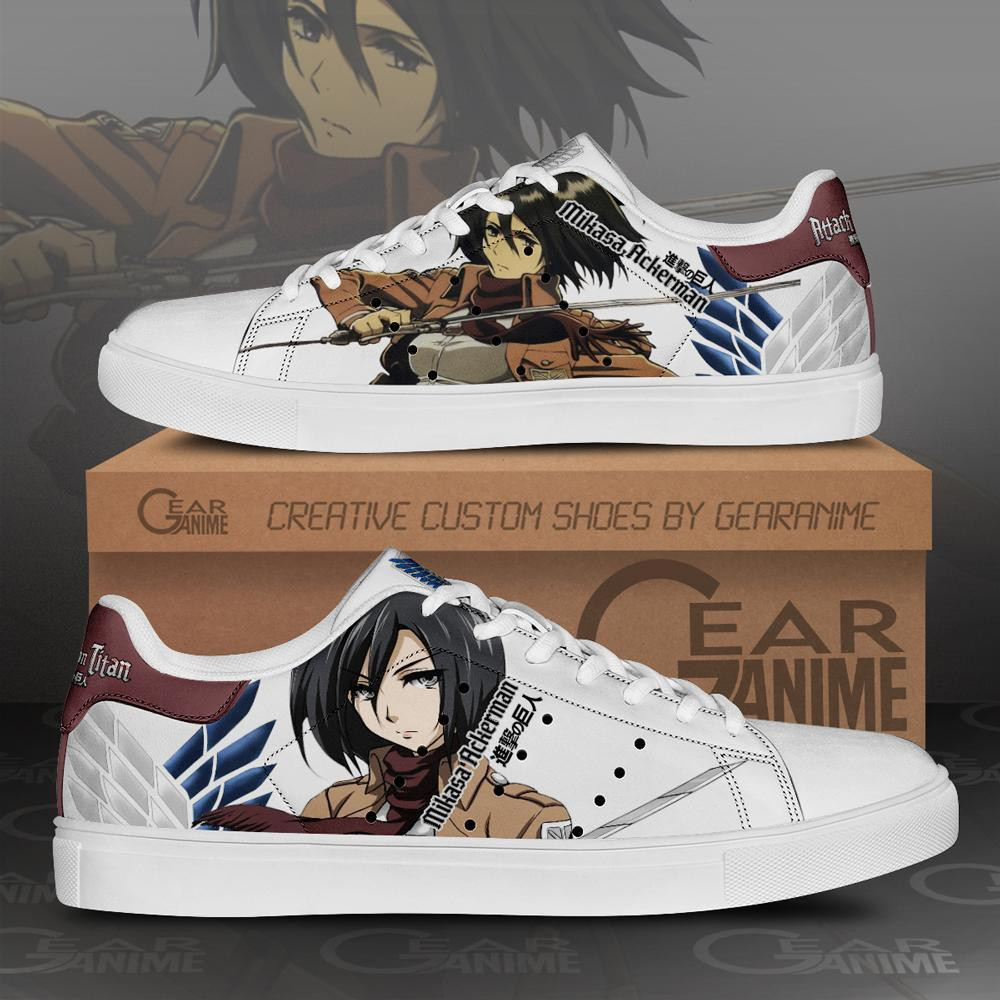 Mikasa Ackerman Custom Anime Classic Court Shoes