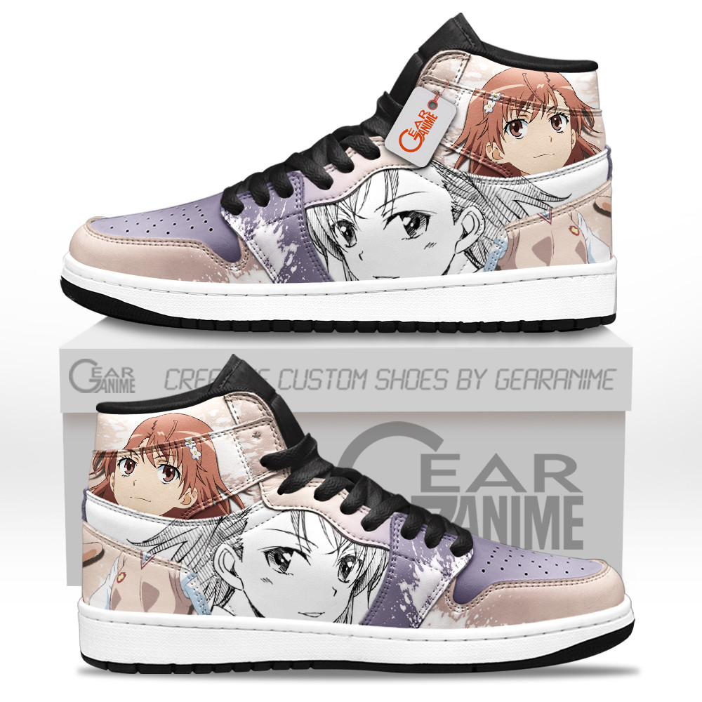 Mikoto Misaka Custom Anime High-Top Leather Sneakers