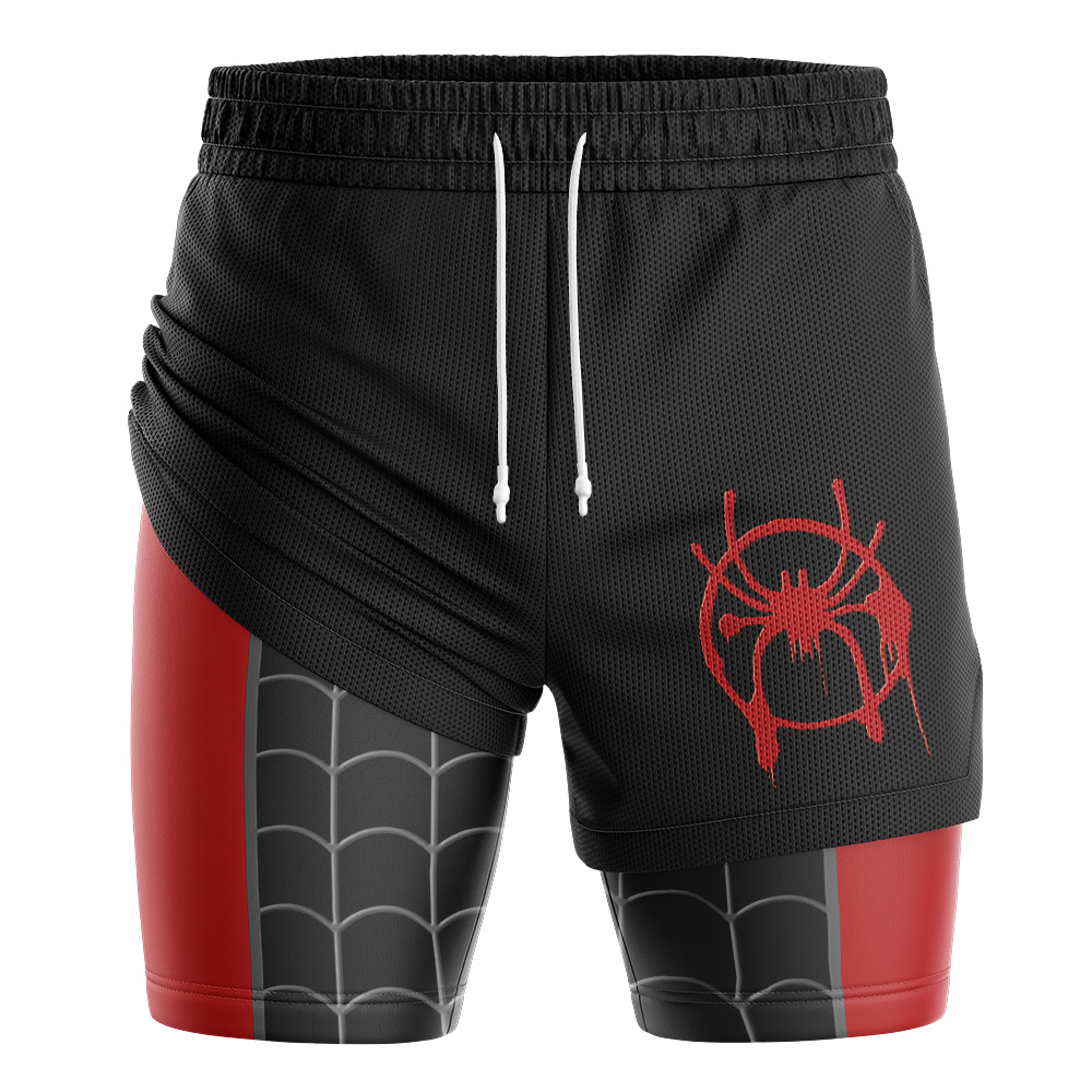 Miles Morales Spiderman  Marvel 2-in-1 Performance Shorts