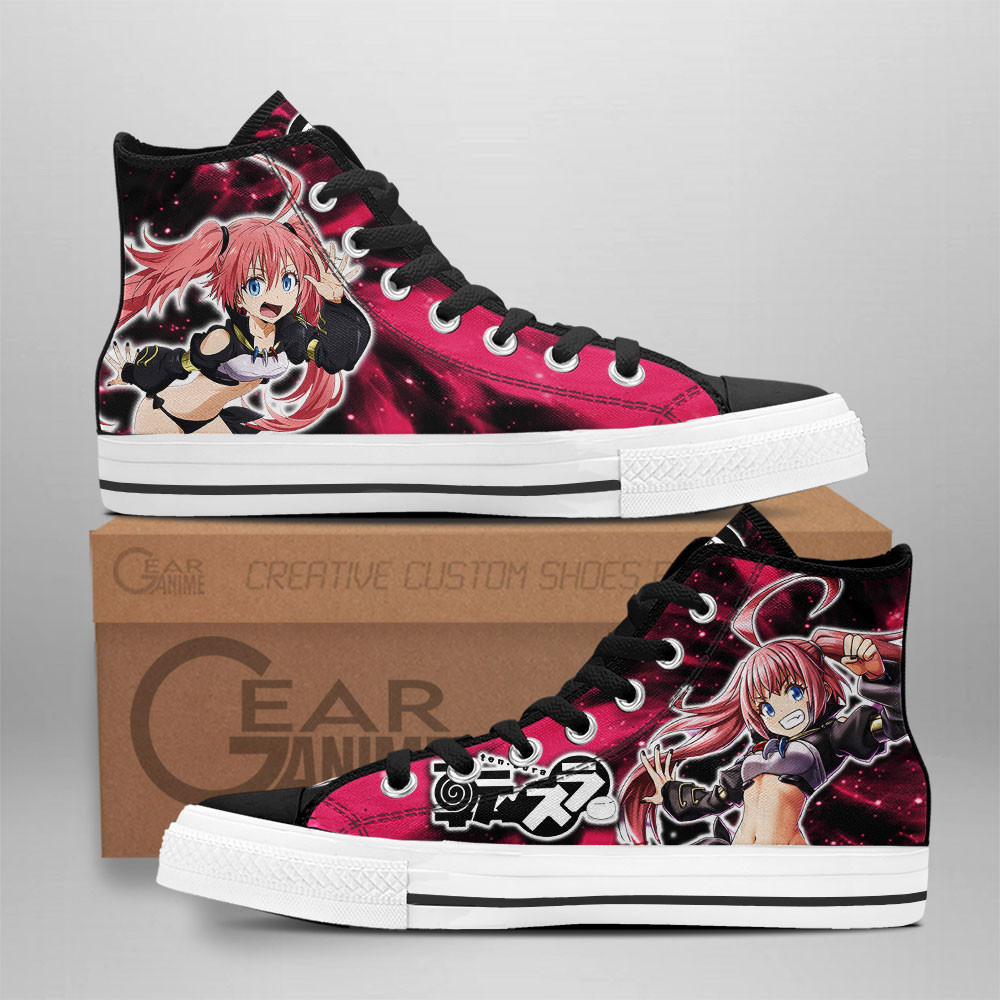 Milim Nava Custom Anime High-Top Canvas Shoes