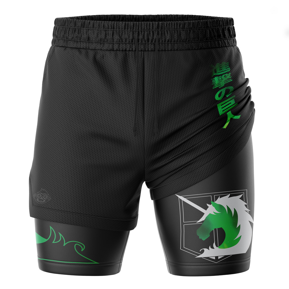Military Police Attack on Titan 2-in-1 Performance Shorts