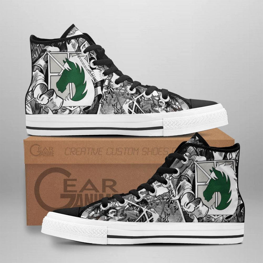 Military Police Regiment Custom Anime High-Top Canvas Shoes TT2508