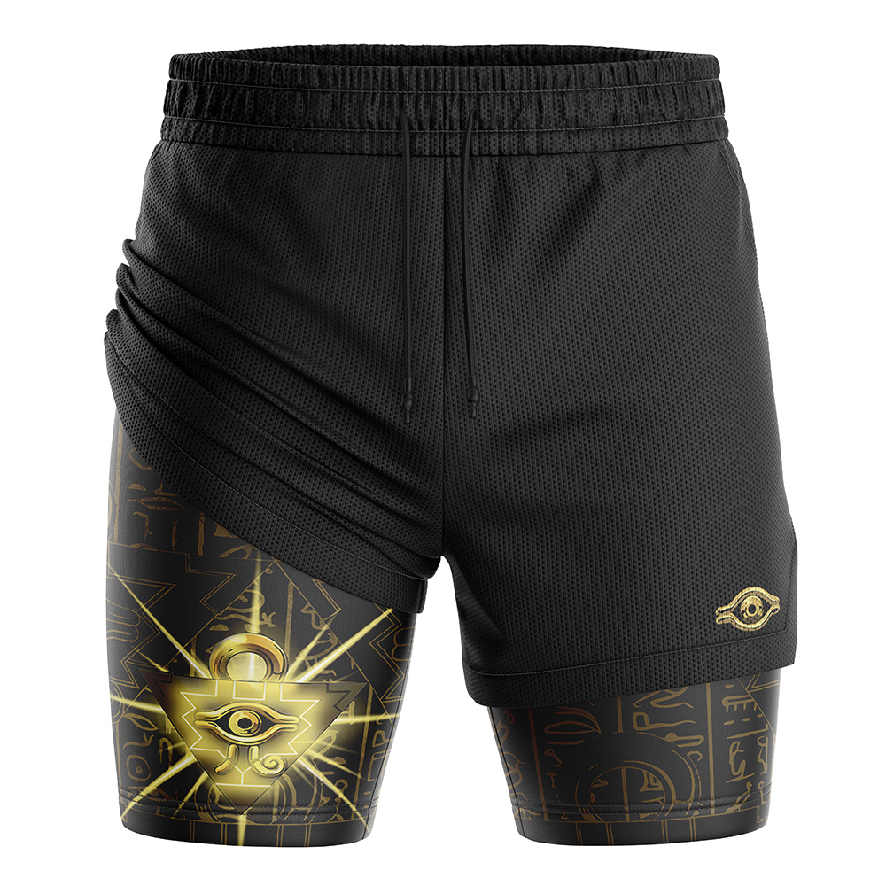Millennium Puzzle Yugioh 2-in-1 Performance Shorts