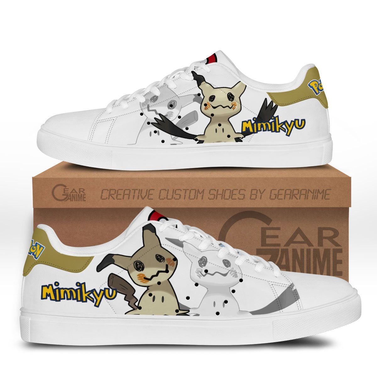 Mimikyu Custom Anime Classic Court Shoes