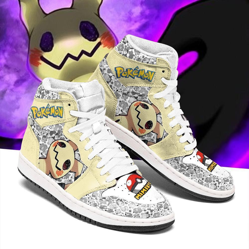 Mimikyu Custom Anime High-Top Leather Sneakers PT04