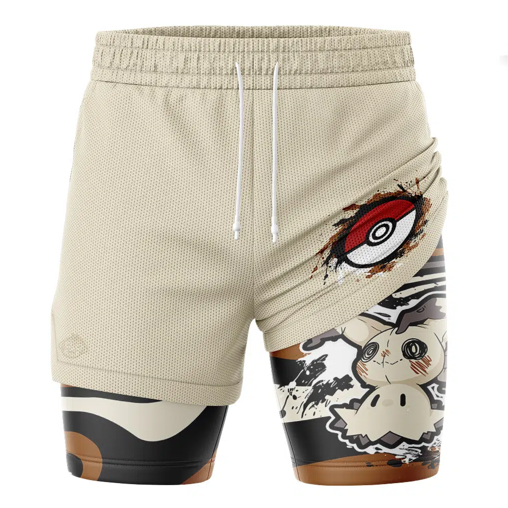 Mimikyu Trippy Pokemon 2-in-1 Performance Shorts