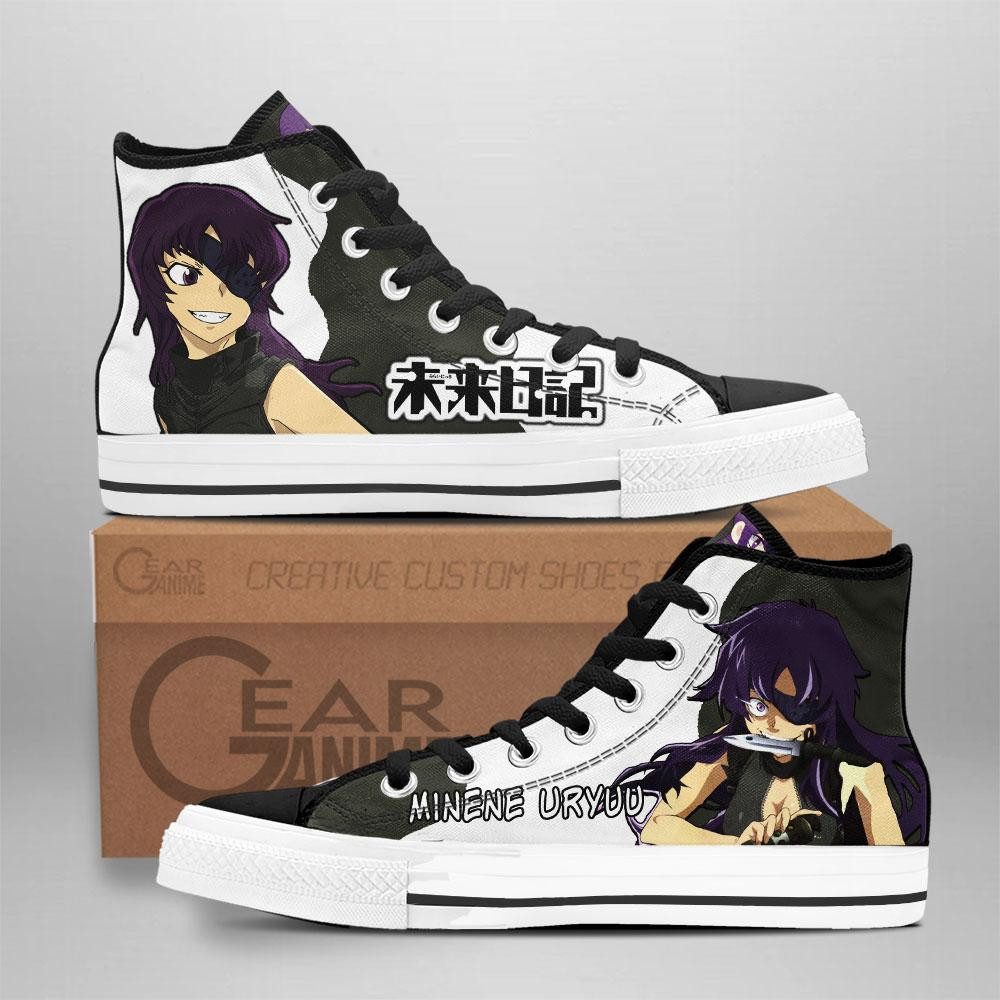 Minene Uryuu Custom Anime High-Top Canvas Shoes NTT111