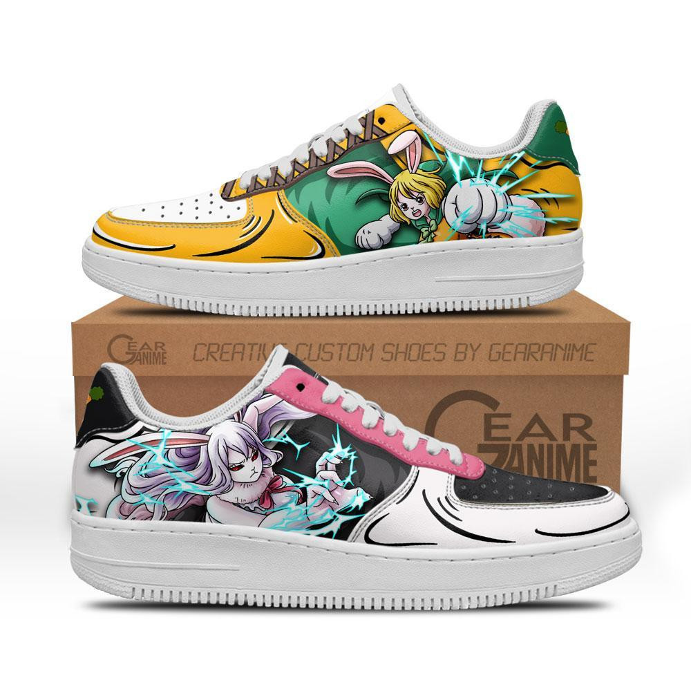 Mink Carrot Custom Anime Low-Top Leather Sneakers