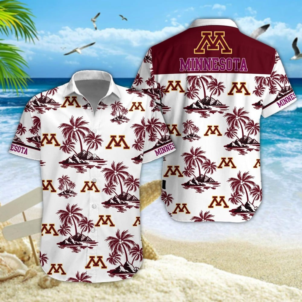 Minnesota Golden Gophers Football Hawaiian Football Vacation Shirt Gift For Football Lovers