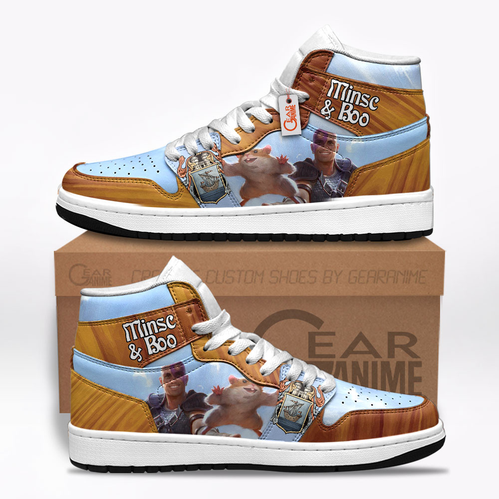Minsc & Boo Custom Gaming High-Top Leather Sneakers