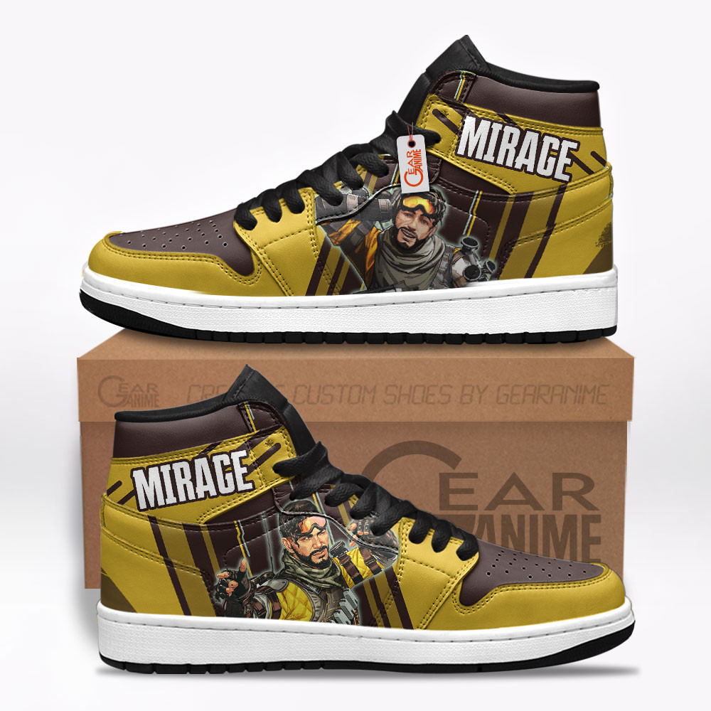 Mirage Custom Gaming High-Top Leather Sneakers Game Apex Legends Shoes