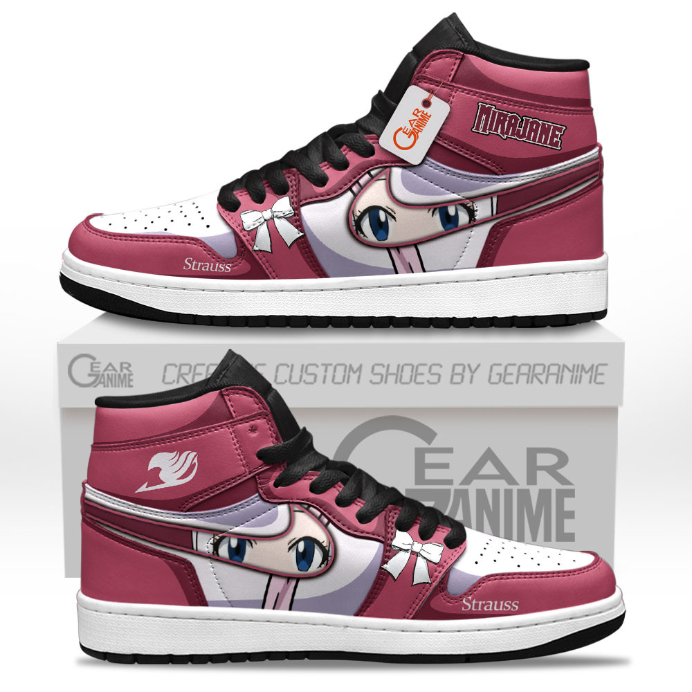 Mirajane Strauss High-Top Leather Sneakers Custom Name