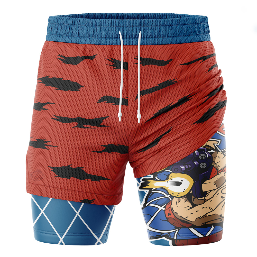 Mista Guido Six Bullets JoJo’s Bizarre Adventure 2-in-1 Performance Shorts