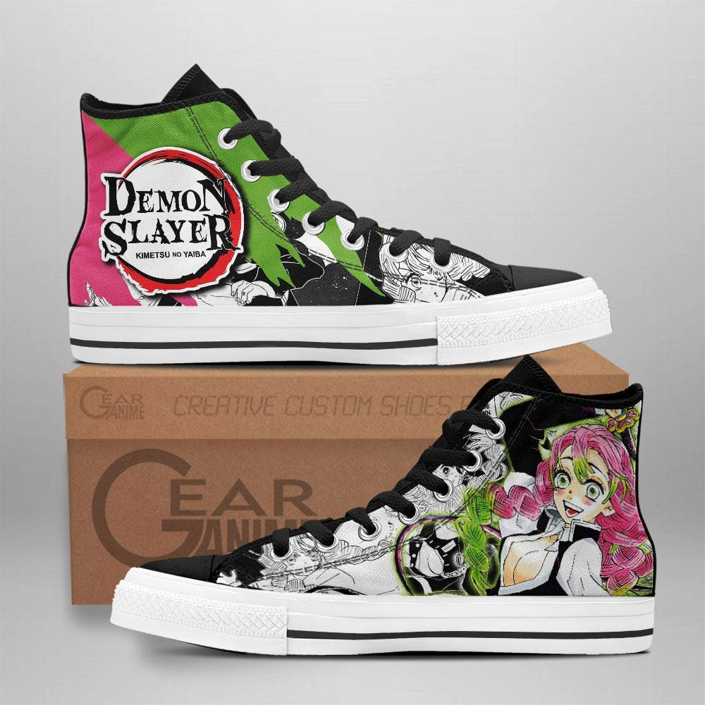Mitsuri Kanroji Custom Anime High-Top Canvas Shoes